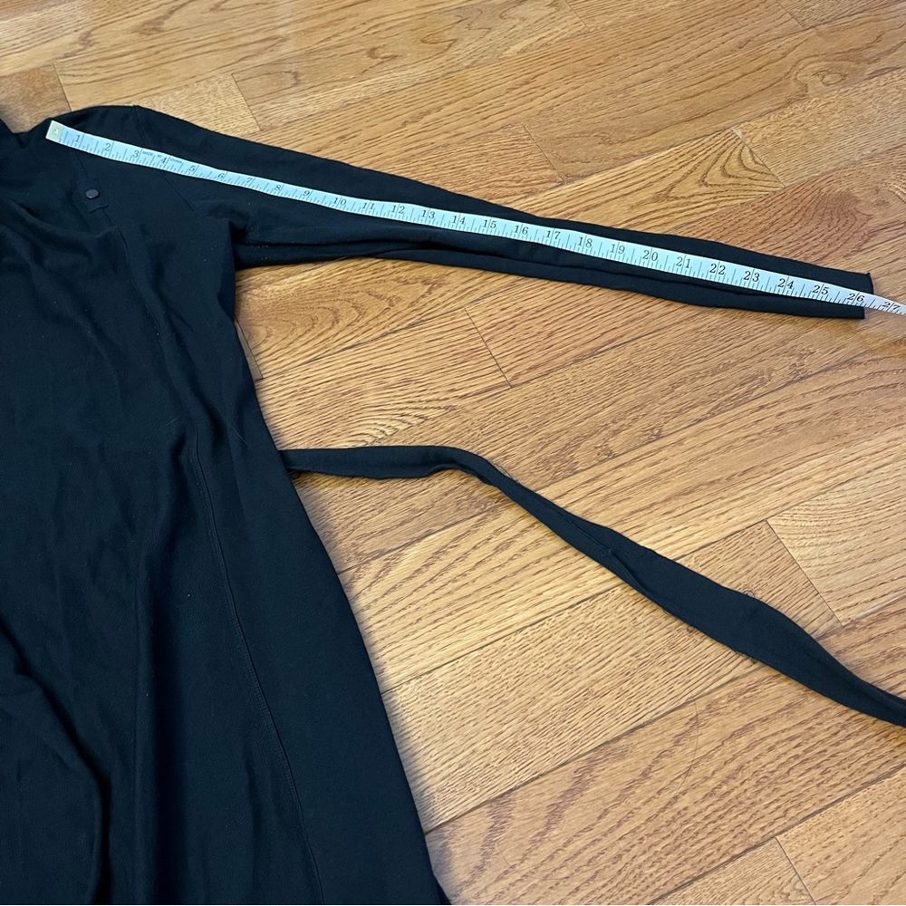 Lunya The Robe Black Long Pima Cotton Blend - Picture 10 of 11